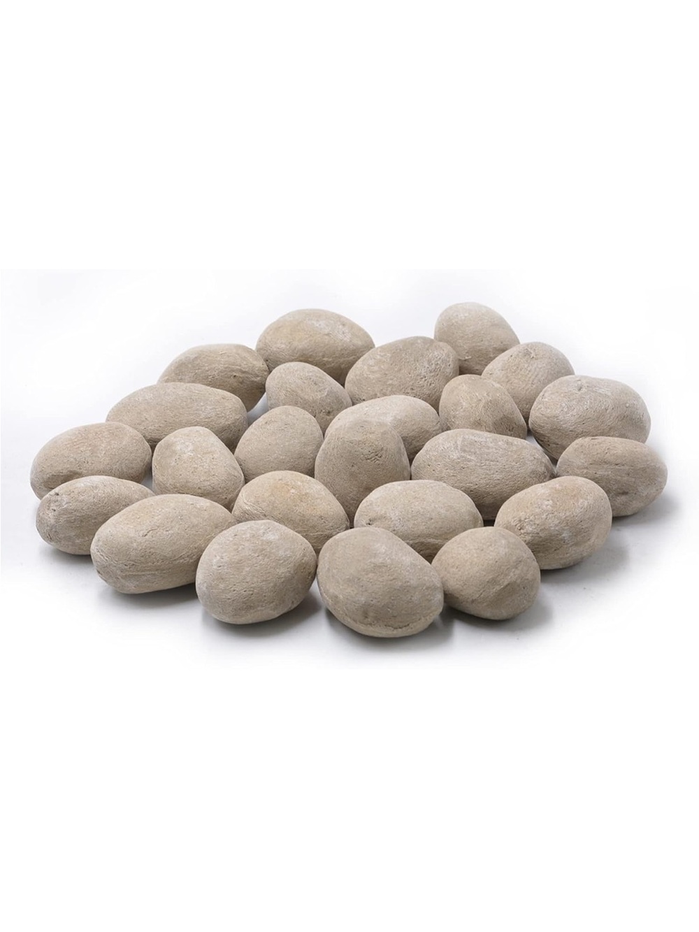 24pcs light weight ceramic fiber pebble stones gas inserts